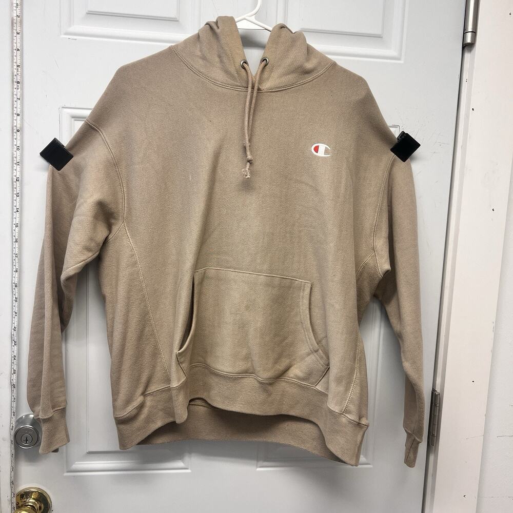 Champion Pullover Hoodie in a tan/beige color Size Extra Large Y2K NOC3802